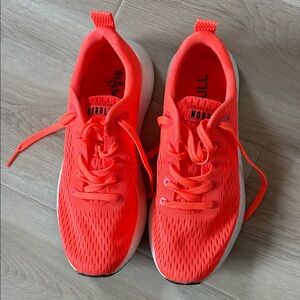 NOBULL Neon Orange Mesh Sneakers size 10w like new